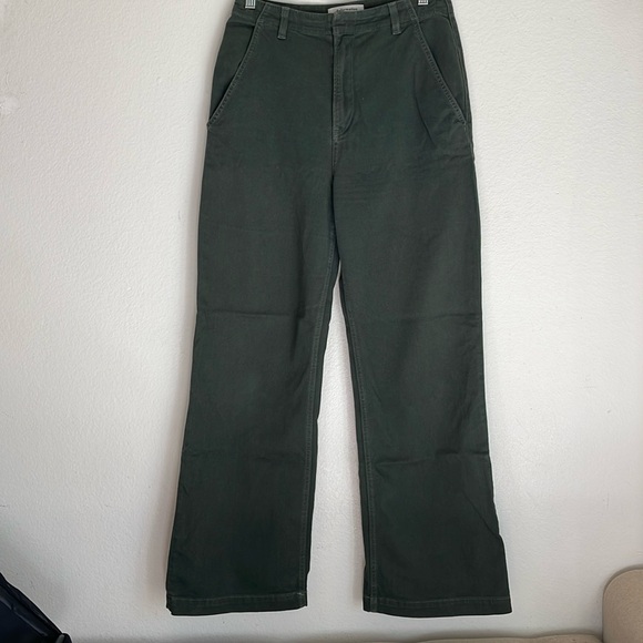 Reformation| Forest Green  | Lani Work Pants - Picture 2 of 8